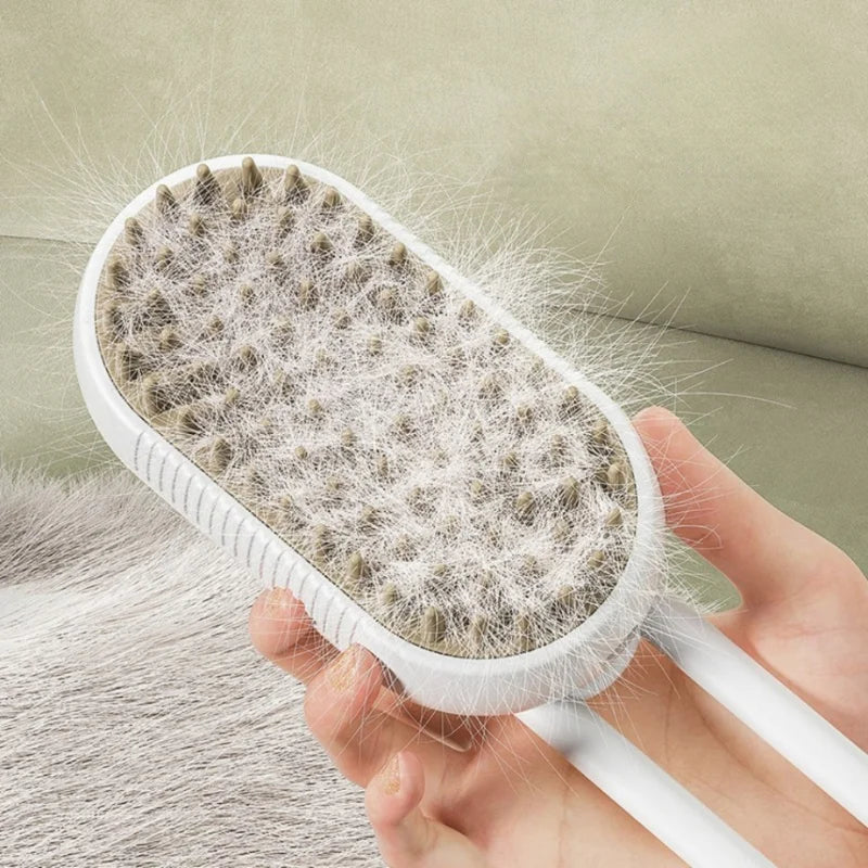 Dog Brush Electric Cat Hair Brush Dog Steamer Brush for Massage Pet Grooming Removing Hair