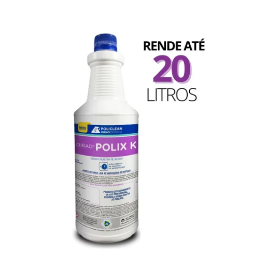 Limpa Pisos e Pedras Externas Desincrustante 1l Policlean (G10.02.02)produto de limpeza